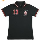DELTA SIGMA THETA SORORITY POLO SHIRT DELTA DIVA SHORT SLEEVE BLACK SHIRT 1913