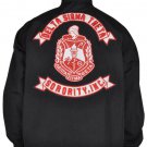 DELTA SIGMA THETA SORORITY WINDBREAKER BLACK ALL WEATHER WINDBREAKER JACKET