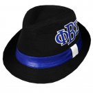 PHI BETA SIGMA FRATERNITY FEDORA DRESS STYLE HAT GOMAB 1914 BLUE PHI