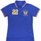 SIGMA GAMMA RHO SORORITY POLO SHIRT S-G-RHO SHORT SLEEVE BLUE SHIRT 1922