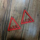 Delta Sigma Theta Sorority wooden style Earrings Set 1913