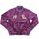 PRAIRIE VIEW A&M LETTERMAN JACKET LADIES HBCU SEQUIN BASEBALL JACKET