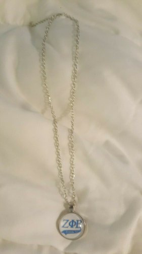 Zeta Phi Beta Sorority Neck Lace Chain Z PHI B 1920 Metal Neck Chain
