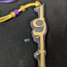 Omega Psi Phi Fraternity Wood  Tiki Raised Color Crest Necklace Q PSI PHI 1911