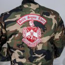 DELTA SIGMA THETA SORORITY CAMOFLAUGE BOMBER  JACKET  DELTA DIVA JACKET