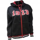 Delta Sigma Theta Sorority Black Zip Up Hoodie 1913 OO-OOP