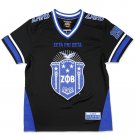 ZETA PHI BETA SORORITY FOOTBALL JERSEY BLACK Z-PHI-B FOOTBALL JERSEY