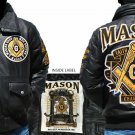 Freemason Jacket Masonic Leather Jacket Worldwide Brotherhood Fraternity Jacket