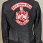 DELTA SIGMA THETA SORORITY BLACK DENIM JEAN JACKET SIZE 10/LARGE