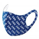 Zeta Phi Beta Sorority Face Mask Cover Blue Zeta Phi Beta Polyester Face Mask
