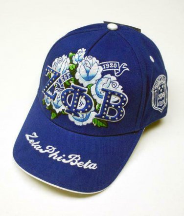 ZETA PHI BETA SORORITY BASEBALL HAT ZETA PHI BETA BLING BASEBALL HAT SORORITY