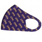Omega Psi Phi Face Mask Omega Psi Phi Polyester Fraternity Purple Face Mask