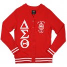 Delta Sigma Theta Sorority RED LIGHTWEIGHT CARDIGAN SWEATER Red Delta sweater