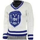 ZETA PHI BETA SORORITY V-NECK SWEATER  WHITE ZETA PHI BETA SORORITY SWEATER 1920