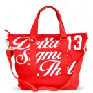 DELTA SIGMA THETA SORORITY CANVAS BAG PURSE TOTE MULTI-PURPOSE BAG RED
