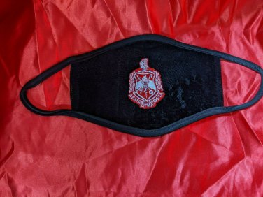 Delta Sigma Theta Sorority Face Mask Cover Delta Diva Velvet Face Mask Cover