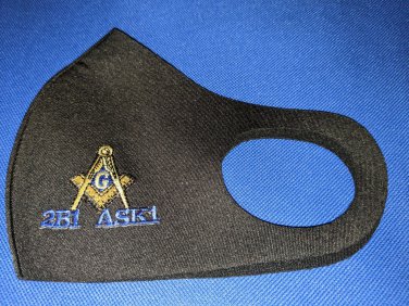 Free Mason Face Mask Cotton Face Mask Prince Hall Masonic Face Mask #2