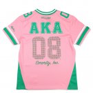 AKA SORORITY FOOTBALL JERSEY PINK AKA 1908 FOOTBALL JERSEY