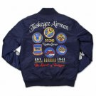 TUSKEGEE AIRMEN BOMBER JACKET RED TAIL USAF FLIGHT JACKET