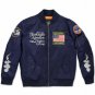 TUSKEGEE AIRMEN BOMBER JACKET RED TAIL USAF FLIGHT JACKET