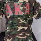 PINK AND GREEN SORORITY Camouflage T-Shirt