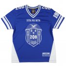 ZETA PHI BETA SORORITY FOOTBALL JERSEY BLUE Z-PHI-B FOOTBALL JERSEY