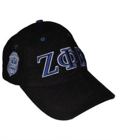 ZETA PHI BETA SORORITY BASEBALL HAT 1920 ZETA BLACK CENTENNIAL BASEBALL CAP 1920