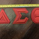 Delta Sigma Theta Sorority Patch Red Greek Sorority Letter Patch