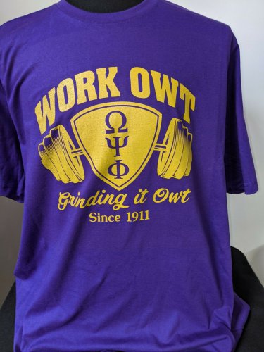 OMEGA PSI PHI FRATERNITY SHORT SLEEVE T-SHIRT PURPLE OMEGA PSI PHI T-SHIRT