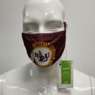 Northeast Louisiana University Face Mask Cover NLU BURGUNDY FACE MASK COVER