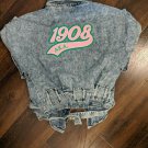 AKA SORORITY STONE WASHED DENIM JEAN JACKET TOP
