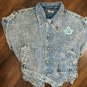 AKA SORORITY STONE WASHED DENIM JEAN JACKET TOP