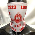 Delta Sigma Theta Sorority Gaiter Face Mask Cover White