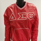 Delta Sigma Theta Sorority Windbreaker Red Pullover V-Neck Coach Windbreaker