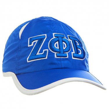 Zeta Phi Beta Sorority  Hat Blue Zeta Phi Beta Feather lite cap