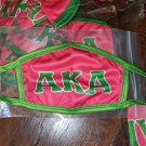 GREEN AND PINK FACE MASK COVER HBCU HOWARD UNIVERSITY DIVINE 9 FACE MASK COVER