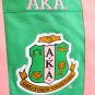 AKA GREEN SORORITY CANVAS BAG PURSE TOTE MULTI-PURPOSE BAG BLACK