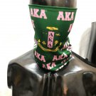AKA Pink Green Gaiter Face Mask Cover