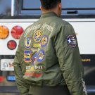 TUSKEGEE AIRMAN RED TAILS  Bomber Jacket USA AIR FORCE Flight Jacket Spit Fire