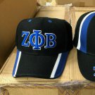 ZETA PHI BETA SORORITY BASEBALL HAT Z PHI B BLACK WHITE BASEBALL HAT SORORITY