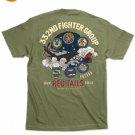 TUSKEGEE AIRMEN T-SHIRT USA AIR FORCE T-SHIRT RED TAILS OLIVE AIR FORCE T-SHIRT