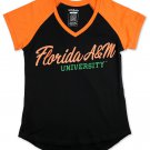 FAMU COLLEGE V-NECK T-SHIRT BLACK FLORIDA A&M RATTLERS WOMENS V-NECK SHIRT
