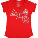 DELTA SIGMA THETA SORORITY V-NECK T-SHIRT RED DELTA DIVA V NECK SHIRT