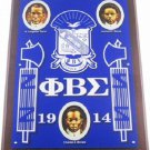 PHI BETA SIGMA FRATERNITY Founder's Wall Plaque Wood Shield Office Decor  Seal
