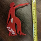 Delta Sigma Theta Sorority Patch Red Fortitude Greek Sorority Letter Patch