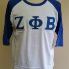 ZETA PHI BETA SORORITY LONG SLEEVE  T-SHIRT BLU-PHI ZETA PHI BETA TEE SHIRT