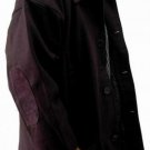 Burgundy long sleeve wool jacket Quater Length Wool Jacket Coat M
