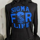 PHI BETA SIGMA FRATERNITY HOODIE PHI BETA SIGMA FOR LIFE LIGHT BLACK  HOODIE