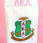 AKA WHITE SORORITY CANVAS BAG PURSE TOTE MULTI-PURPOSE BAG BLACK