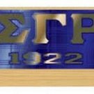 Sigma Gamma Rho Wood Desktop Clock Domed Desktop Clock